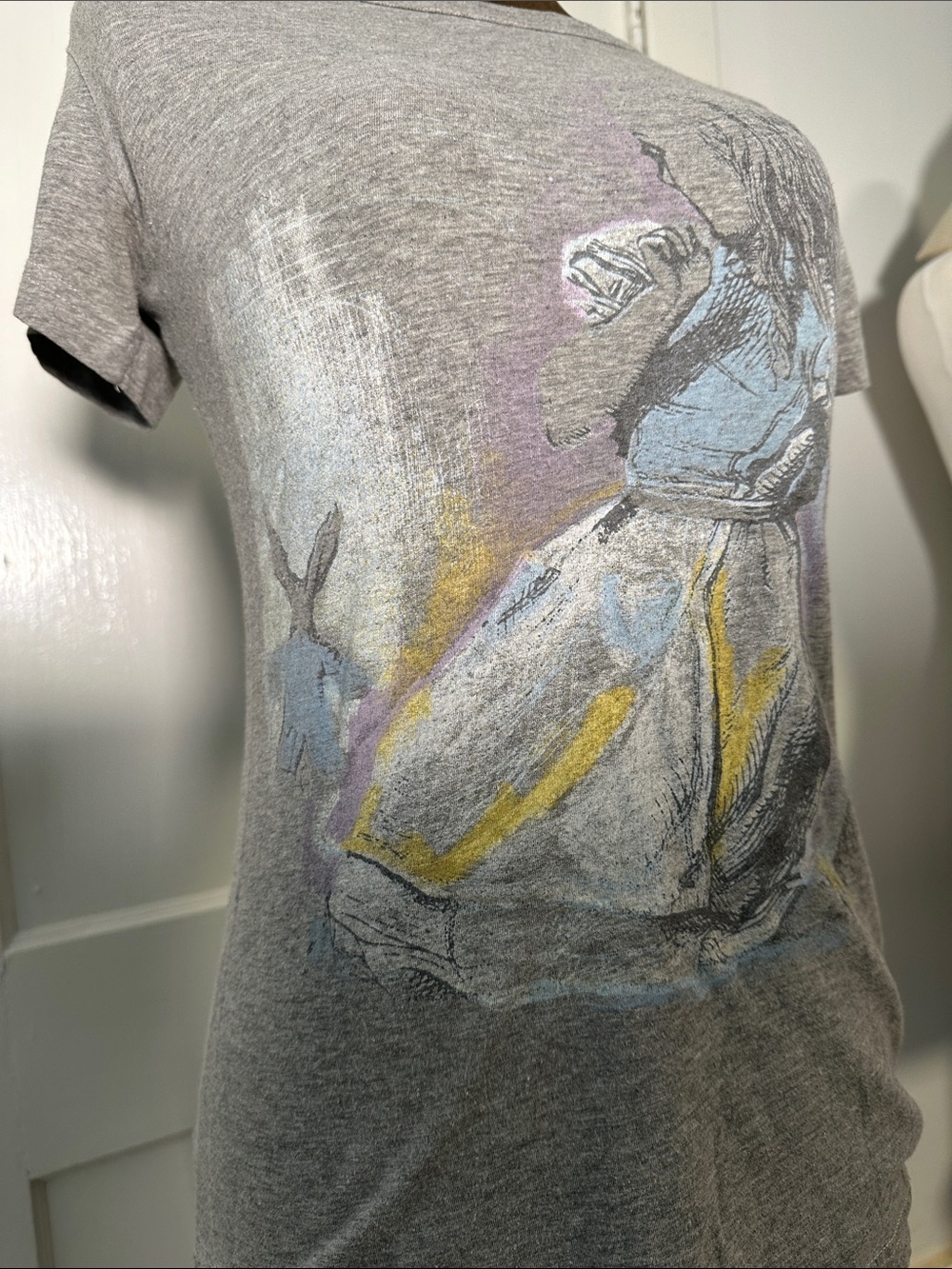 Junk Food Vintage 90s Alice in Wonderland T Shirt Disney Disneyland Disney World - Picture 3 of 8